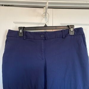 Women’s 16W Michael Kors blue pants slight tapered leg office casual staple